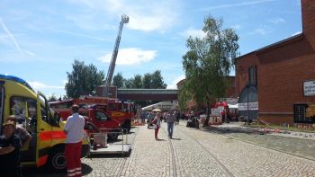 Blick auf das Veranstaltungsgelände