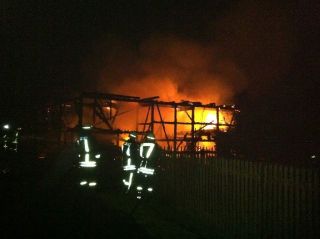 Dachstuhlbrand in Jahnsdorf