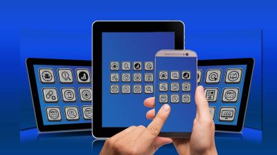 Sinnbild: Apps auf Mobilgeräten Sinnbild: Apps auf Mobilgeräten